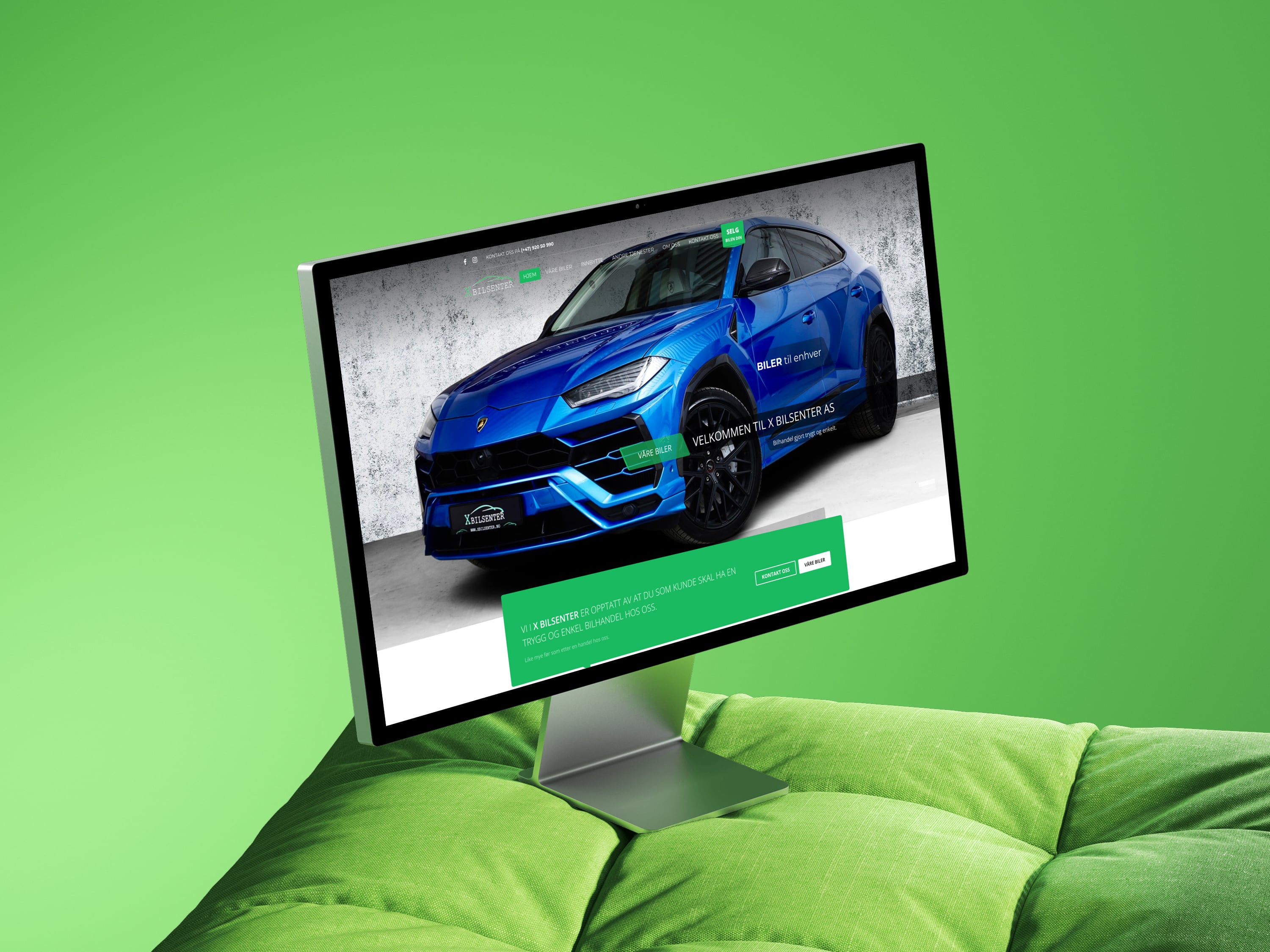 X Bilsenter Website
